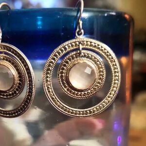 Elegant Silver Hoop Earrings ANNA BECK